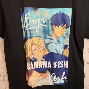 Banana Fish T-shirt Ash Lynx Eiji Okumura Anime New Shirt Black Size Medium NWOT